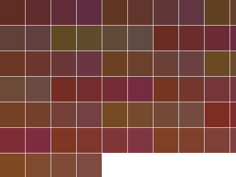 紅海老茶の色見本