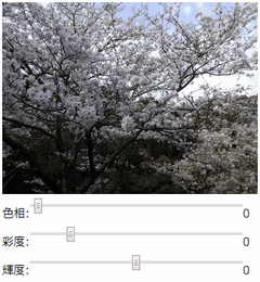 彩度変更 サンプル